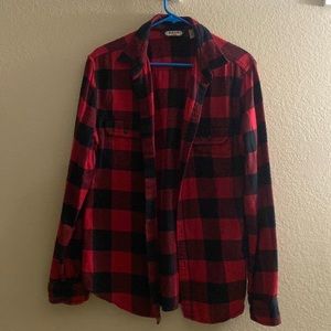 Red and black checkered flannel